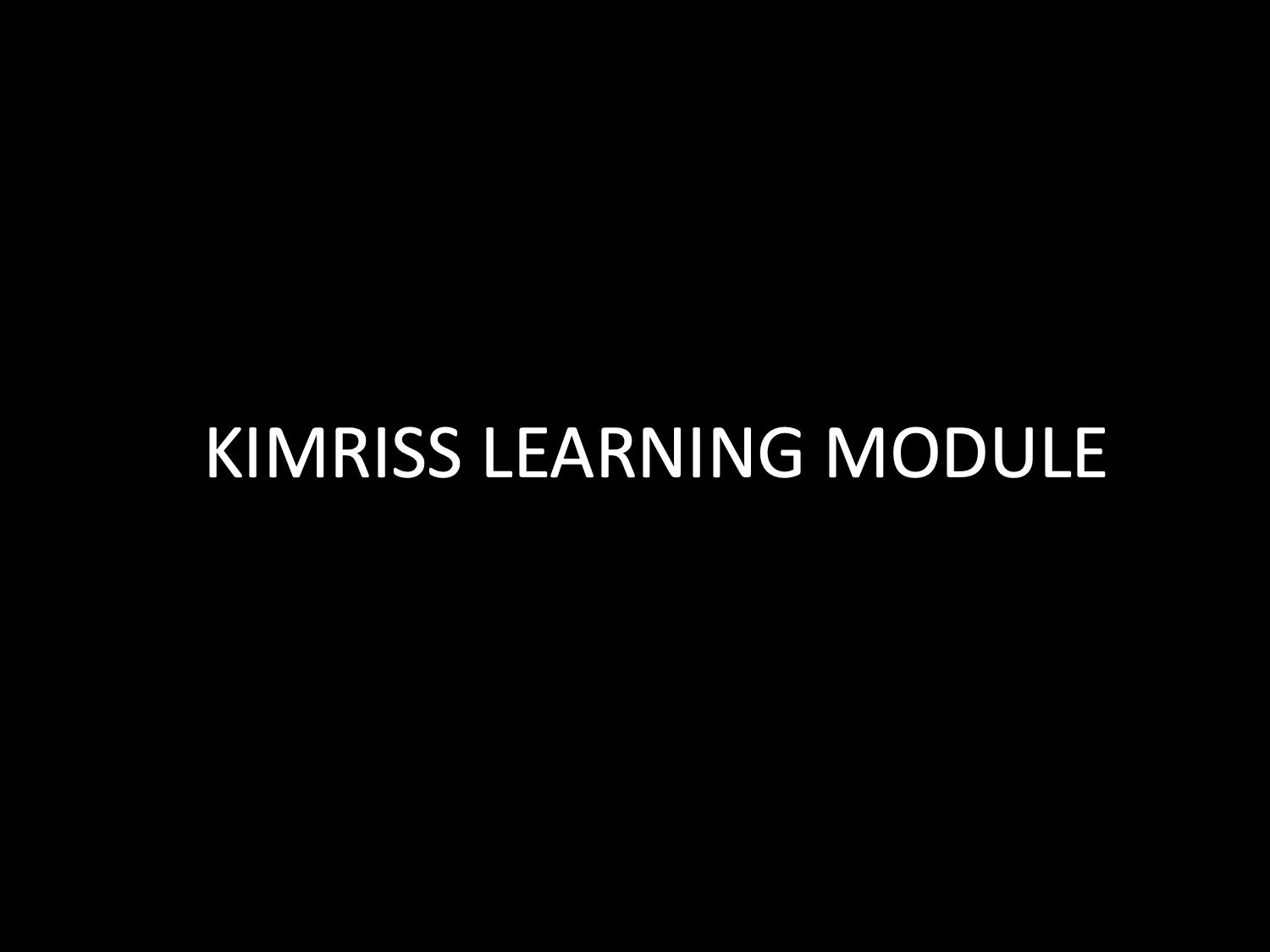 Review of OMERACT KIMRISS Scoring Methodology with Examples Slide